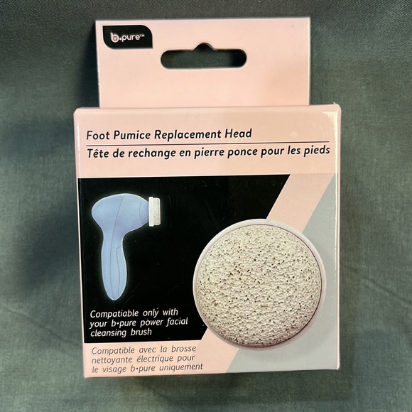 b·pure Power Facial Cleansing Brush (Green) + Charcoal Replacement Head + Pumice - Picture 4 of 4